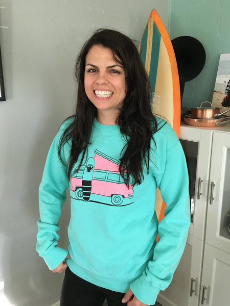 GOING WEST PULLOVER (TURQUOISE)